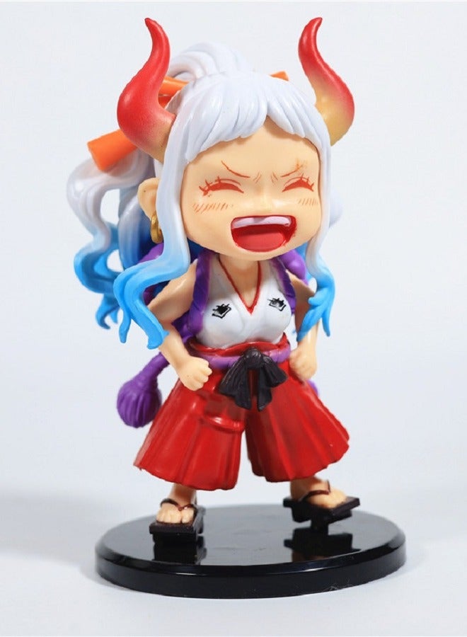 One Piece Yamato Sitting Q Version Fashion GK Handmade Figurine Model Car Decoration - Image 2